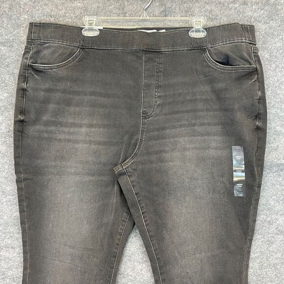 SONOMA Jeans Women’s 22W Comfortable Mid-Rise Jeggings Stretch Skylane Black NWT - Picture 2 of 16